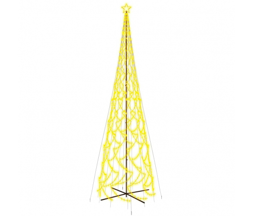 vidaXL Ziemassvētku egle, 3000 silti baltas LED lampiņas, 230x800 cm