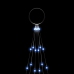 vidaXL Ziemassvētku egle karoga mastam, 108 zilas LED, 180 cm