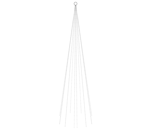 vidaXL Ziemassvētku egle karoga mastam, 310 zilas LED, 300 cm