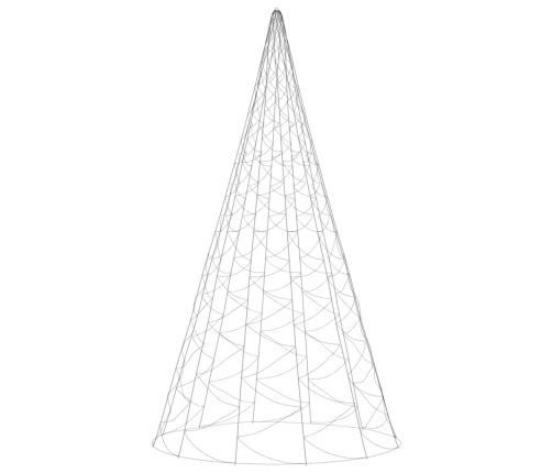 Ziemassvētku Egle Karoga Mastam, 3000 Silti Baltas Led, 800 Cm Vidaxl