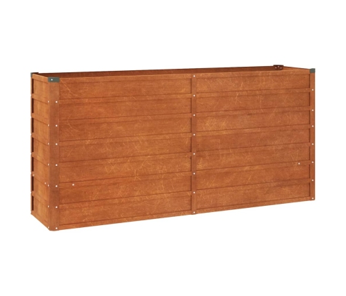 vidaXL augstā dārza puķu kaste, rūsas, 160x40x77 cm, kortena tērauds