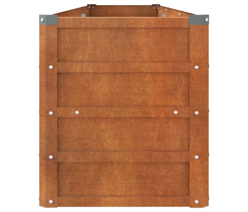 vidaXL augstā dārza puķu kaste, rūsas, 240x40x45 cm, kortena tērauds