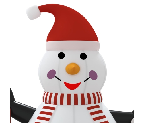 vidaXL piepūšams sniegavīrs, LED, 360 cm