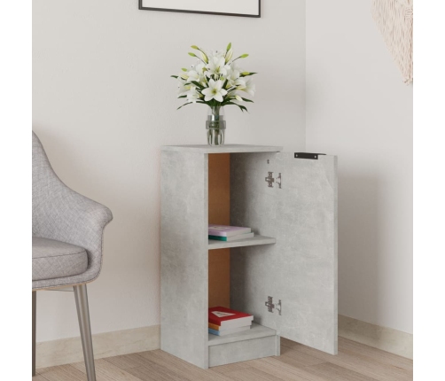 vidaXL kumode, betona pelēka, 30x30x70 cm, inženierijas koks