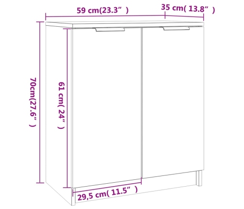 vidaXL apavu plaukts, melns, 59x35x70 cm, inženierijas koks