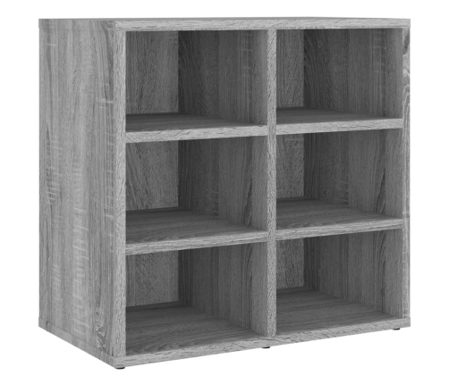 vidaXL apavu plaukti, 2 gab., pelēka ozolkoka krāsa, 52,5x30x50 cm