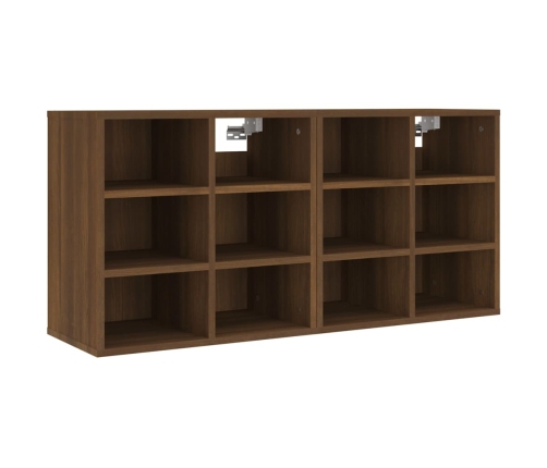 vidaXL apavu plaukti, 2 gab., brūna ozola, 52,5x30x50 cm