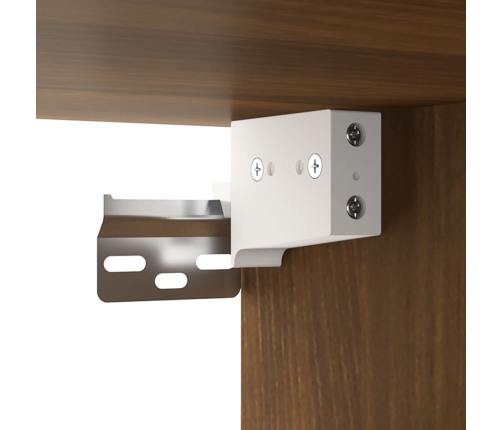 vidaXL apavu plaukti, 2 gab., brūna ozola, 52,5x30x50 cm