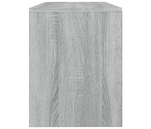 vidaXL spoguļgaldiņa sols, pelēks, 70x35x45 cm, inženierijas koks