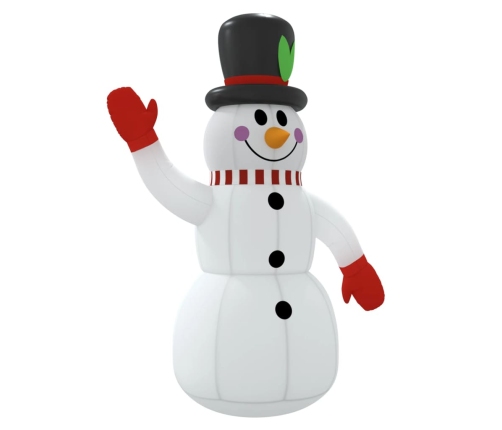 vidaXL piepūšams sniegavīrs, LED, 120 cm