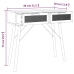 vidaXL konsoles galds, balts, 80x30x75 cm, priedes koks, rotangpalma