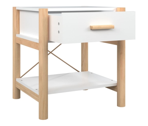 vidaXL naktsgaldiņi, 2 gab., balti, 42x38x45 cm, inženierijas koks