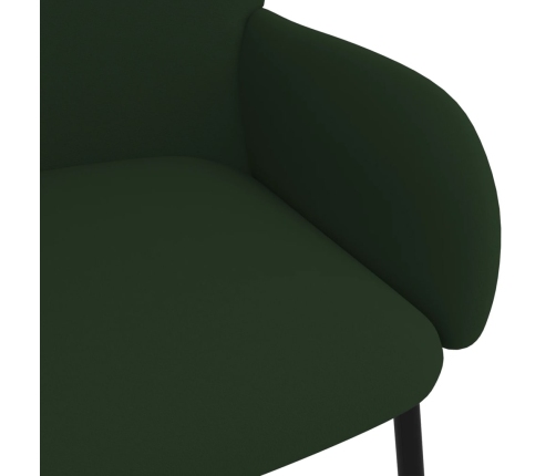 Virtuves Krēsli, 2 Gab., Tumši Zaļš Samts Vidaxl