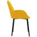 Virtuves Krēsli, 2 Gab., Dzeltens Samts Vidaxl