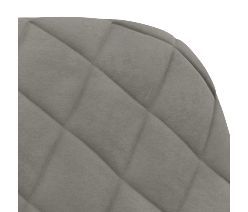 vidaXL virtuves krēsli, 2 gab., gaiši pelēks samts