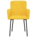 Virtuves Krēsli, 2 Gab., Dzeltens Samts Vidaxl