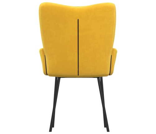 Virtuves Krēsli, 2 Gab., Dzeltens Samts Vidaxl