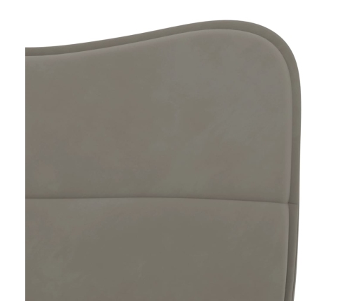 vidaXL virtuves krēsli, 2 gab., gaiši pelēks samts