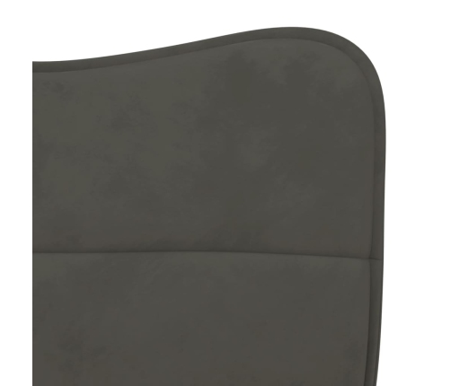 Virtuves Krēsli, 2 Gab., Tumši Pelēks Samts Vidaxl