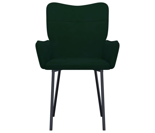 Virtuves Krēsli, 2 Gab., Tumši Zaļš Samts Vidaxl