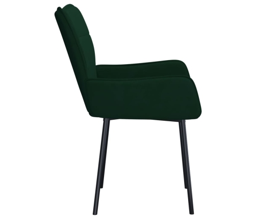 Virtuves Krēsli, 2 Gab., Tumši Zaļš Samts Vidaxl