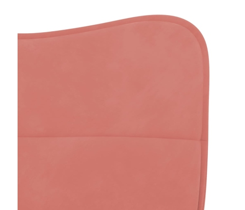 vidaXL virtuves krēsli, 2 gab., rozā samts