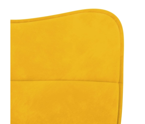 Virtuves Krēsli, 2 Gab., Dzeltens Samts Vidaxl