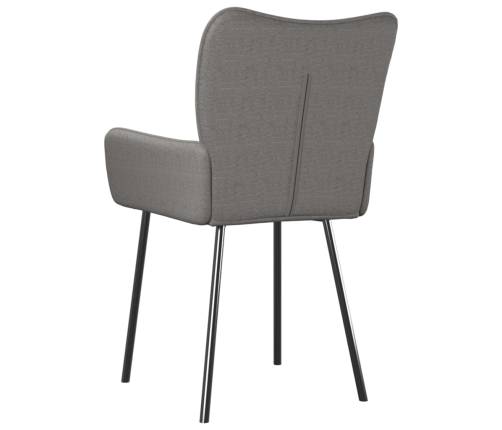Virtuves Krēsli, 2 Gab., Gaiši Pelēks Audums Vidaxl