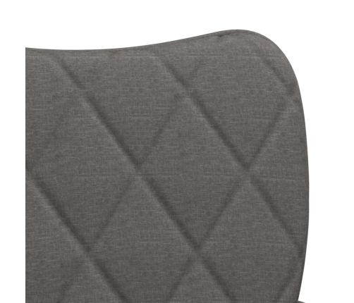 vidaXL virtuves krēsli, 2 gab., tumši pelēks audums