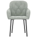 vidaXL virtuves krēsli, 2 gab., gaiši pelēks samts
