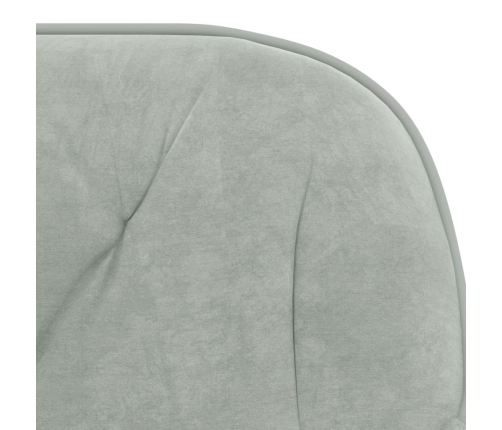 vidaXL virtuves krēsli, 2 gab., gaiši pelēks samts