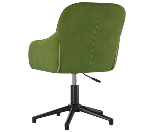 vidaXL biroja krēsls, gaiši zaļš samts
