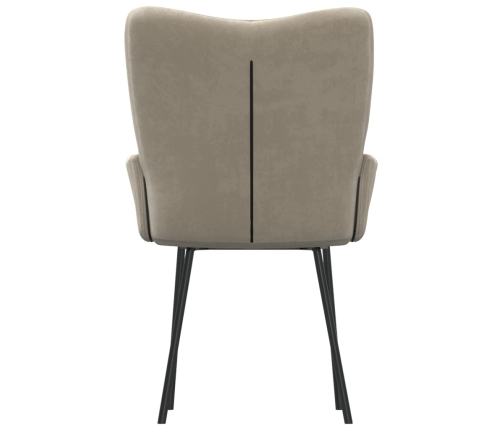 vidaXL virtuves krēsli, 2 gab., gaiši pelēks samts