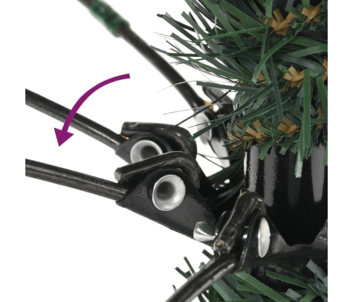 Mākslīgā Ziemassvētku Egle Ar Statīvu, Zaļa, 120 Cm, Pvc Vidaxl