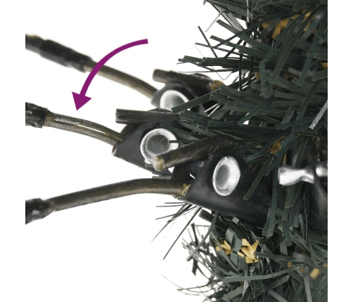 Mākslīgā Ziemassvētku Egle Ar Statīvu, Zaļa, 180 Cm, Pvc Vidaxl