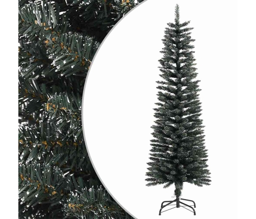 Mākslīgā Ziemassvētku Egle Ar Statīvu, Šaura, 150 Cm, Zaļa, Pvc Vidaxl