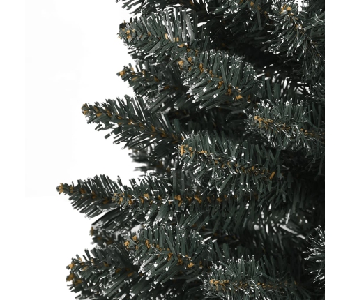 Mākslīgā Ziemassvētku Egle Ar Statīvu, Šaura, 210 Cm, Zaļa, Pvc Vidaxl