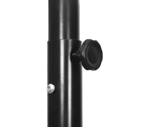 vidaXL basketbola vairogs, balts, 237-307 cm, polietilēns