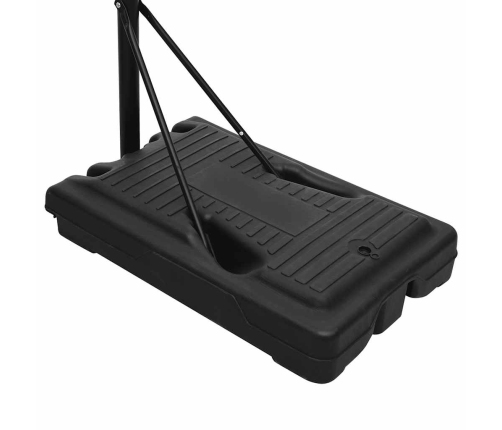 vidaXL basketbola vairogs, balts, 237-307 cm, polietilēns