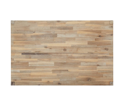 vidaXL virtuves galds, 110x70x75 cm, akācijas masīvkoks