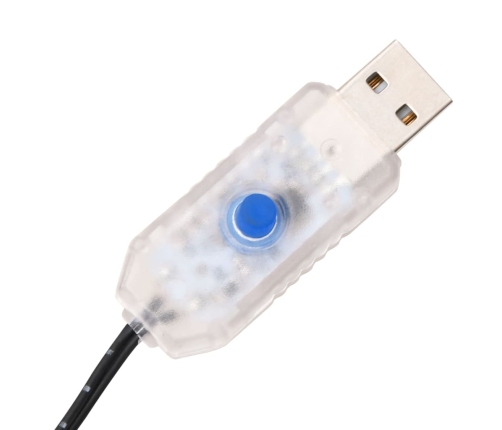 vidaXL mākslīgā palma, 72 silti baltas LED, 120 cm