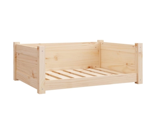 vidaXL suņu gulta, 75,5x55,5x28 cm, priedes masīvkoks