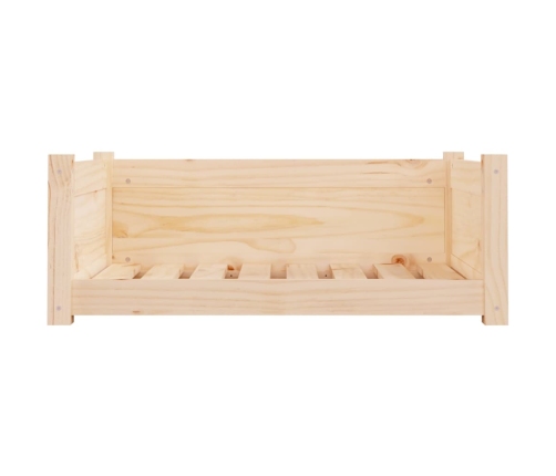 vidaXL suņu gulta, 75,5x55,5x28 cm, priedes masīvkoks