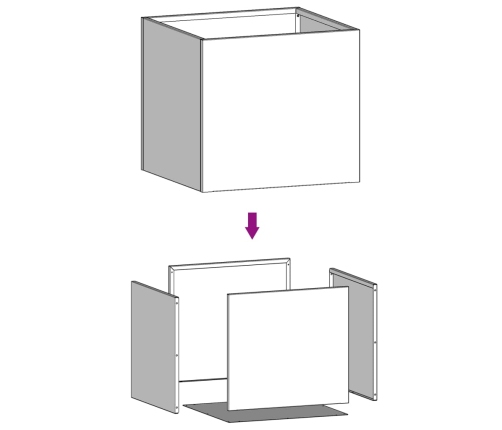 vidaXL puķu kastes, 2 gab., 32x30x29, kortena tērauds