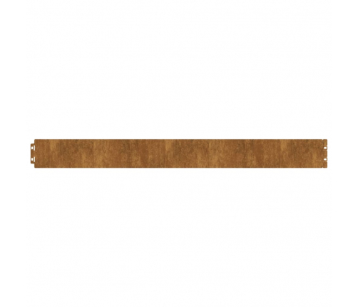 vidaXL zālāju apmales, 50 gab., 10x103 cm, elastīgs kortena tērauds