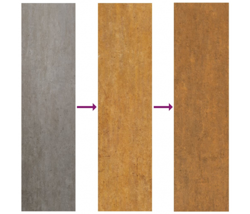 vidaXL zālāju apmales, 50 gab., 10x103 cm, elastīgs kortena tērauds