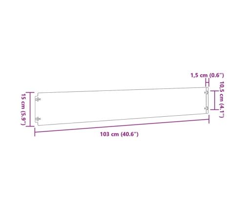vidaXL zālāju apmales, 50 gab., 15x103 cm, elastīgs kortena tērauds