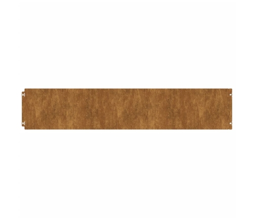 vidaXL zālāju apmales, 10 gab., 20x103 cm, elastīgs kortena tērauds