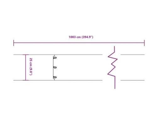 vidaXL zālāju apmales, 10 gab., 25x103 cm, elastīgs kortena tērauds