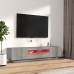 2-Daļīgs Tv Skapīšu Komplekts, Led, Pelēks, Inženierijas Koks Vidaxl